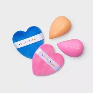 Roller Rabbit x Target‎ Makeup Sponge & Powder Puff Set 4pc Beauty Blender NWT